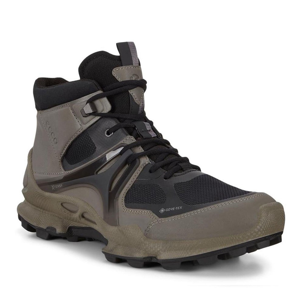 Tenis De Montaña Hombre - ECCO Biom C-Trail Mid Gtx - Negros/Grises - XSM769453